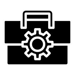 Obraz premium tool bag glyph 