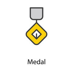Medal icon design stock illustration
