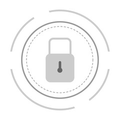 lock icon on button