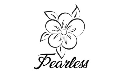 Biblical Phrase with Floral Design. Christian typography for print or use as poster, card, flyer or T shirt