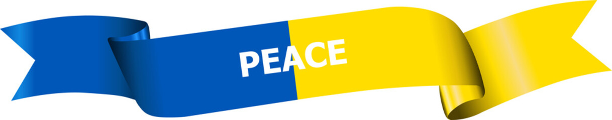 3D Flag of Ukrainian in the concept of peace in Ukraine