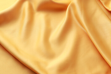 Golden silk fabric background