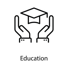 Education icon design stock illustration