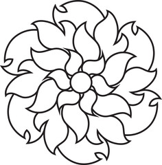 Flower Mandala Element