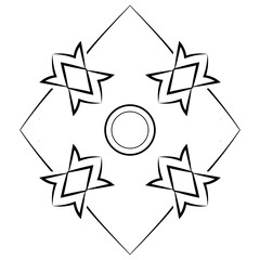 tribal geometric pattern icon