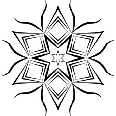 tribal geometric pattern icon