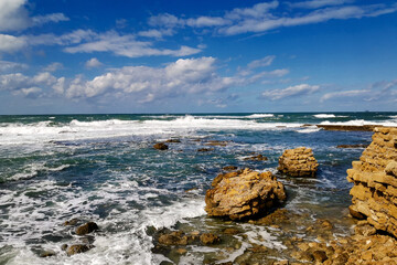 Fototapeta na wymiar Seascape Mediterranean coast