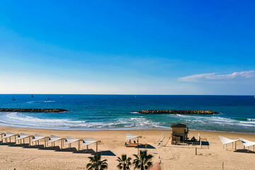 Obraz premium Beach on the Mediterranean coast