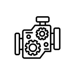 Engine icon in vector. illustration