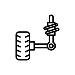 Suspension icon in vector. illustration