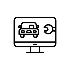 Car Software icon in vector. illustration