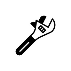 Adjustable Wrench icon in vector. illustration