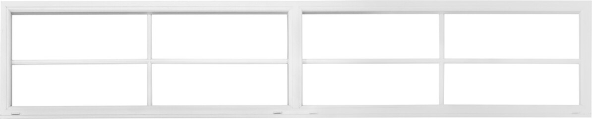 Obraz premium Real vintage house window frame isolated on white background