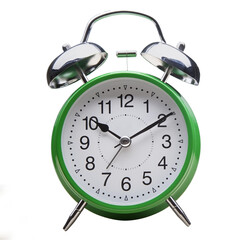 green alarm clock morning wake-up time - 582033545