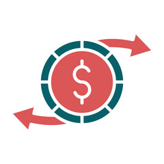 Vector Design Money Transfer Icon Style