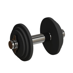 3d rendered barbell perfect for fitness design project