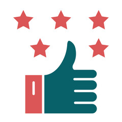 Vector Design Positive Review Icon Style