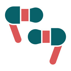 Vector Design Earbuds Icon Style