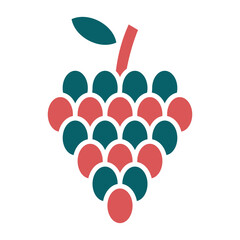 Vector Design Grapes Icon Style
