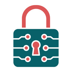Vector Design Lock Icon Style