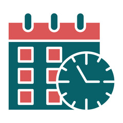 Vector Design Schedule Icon Style