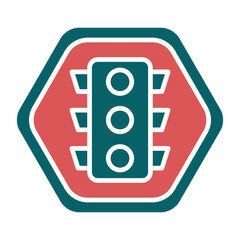 Vector Design Traffic Lights Icon Style