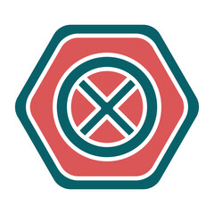 Fototapeta premium Vector Design No Stopping Icon Style