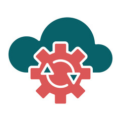 Obraz premium Vector Design Cloud Backup Icon Style