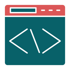 Vector Design Coding Icon Style