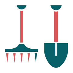 Vector Design Gardening Tools Icon Style