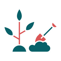 Vector Design Planting Icon Style