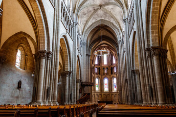 Interior of St. Peter's Cathedral, Geneva, Switzerland