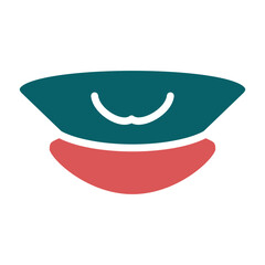 Vector Design Pilot Hat Icon Style