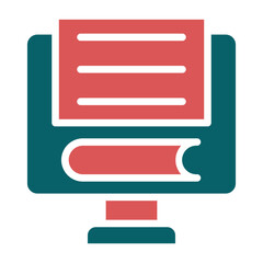 Obraz premium Vector Design Online Exam Icon Style