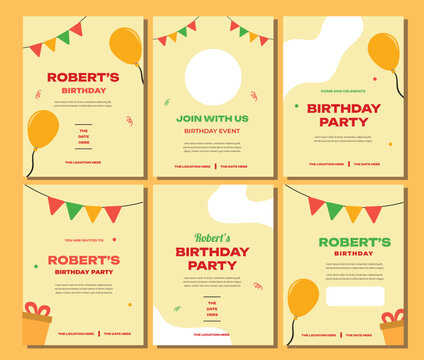 Birthday Invitation Layout