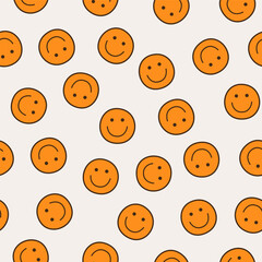 Fototapeta premium Smiling flower, abstract personage, mascot design, funny face, cute icon.