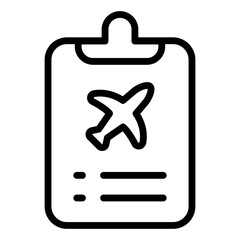 flughafenplanung icon schwarz