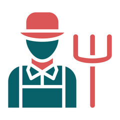 Vector Design Male Farmer Icon Style