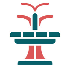 Vector Design Fountain Icon Style