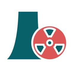 Vector Design Nuclear Icon Style