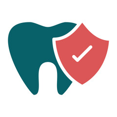 Vector Design Tooth Protection Icon Style