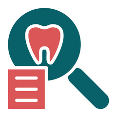 Vector Design Tooth Analysis Icon Style