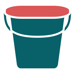 Vector Design Water Bucket Icon Style