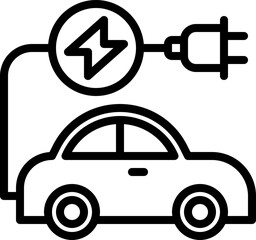 electric car icon