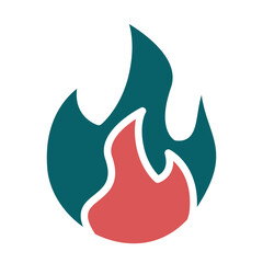 Vector Design Fire Icon Style