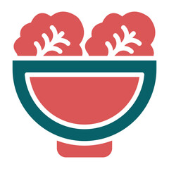 Vector Design Salad Icon Style