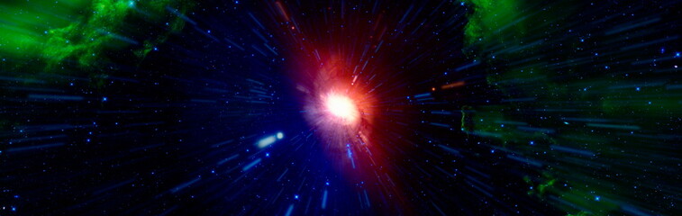 Naklejka premium Mystical beautiful space. Unforgettable diverse space background , Elements of this image furnished by NASA.