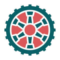 Vector Design Wheel Icon Style