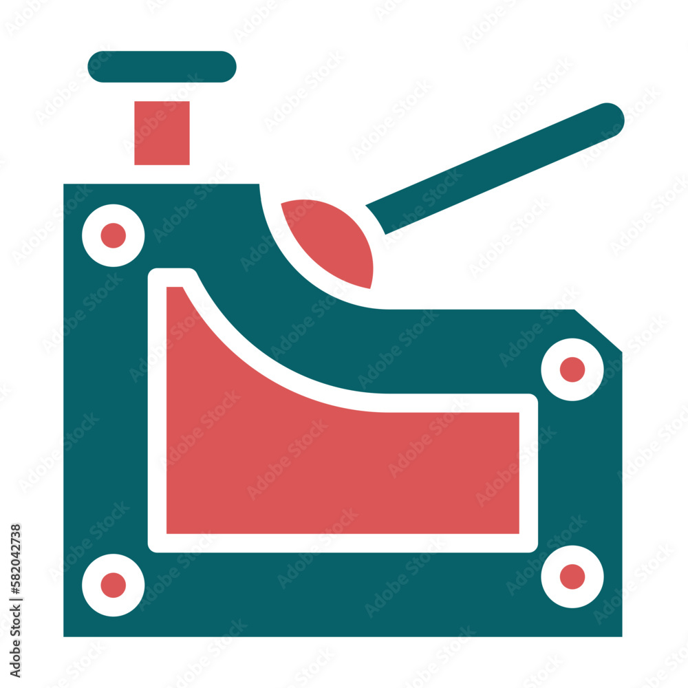 Poster vector design tacker icon style