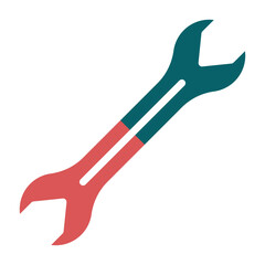 Vector Design Wrench Icon Style